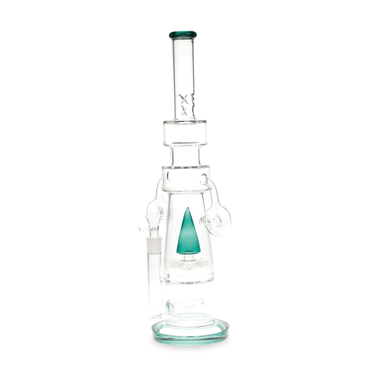 HB King Water Pipe Teal HB King 20.5" Cone Perc Water Pipe