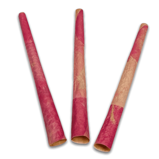 CaliGreenGold Rolling Papers 3 Flamingo Handmade Organic Rose Petal Cones | 109mm