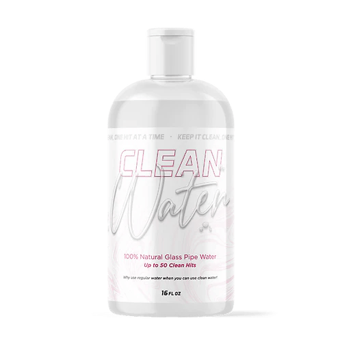 Pink Formula Glass Water Single Clean Water - Bong Water - 16 oz Bottle