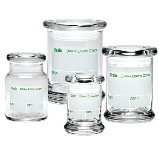 420 Science Storage Container Modern Write & Erase Pop Top Jar