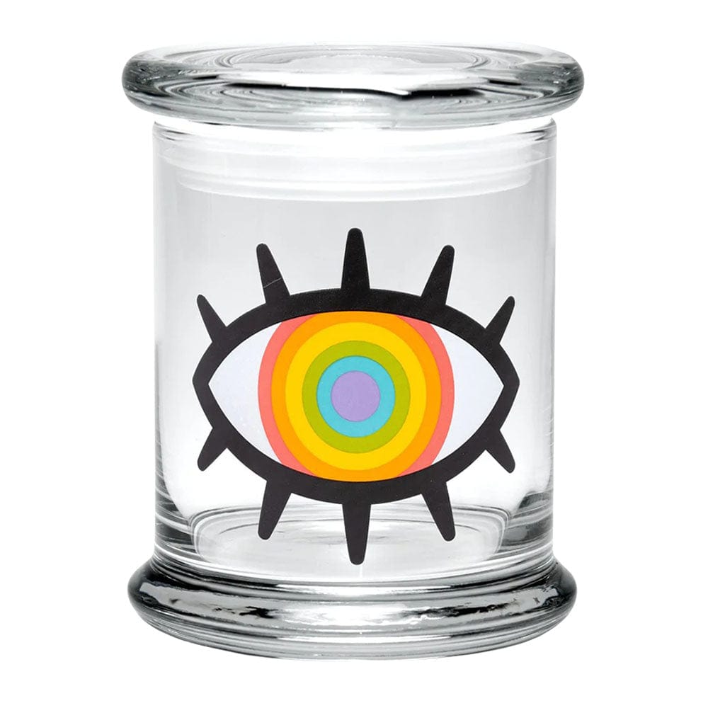 Gift Guru Woke Rainbow Eye / Large 420 Science Pop Top Jar JR1019LG