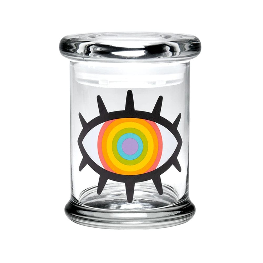 420 Science Woke Rainbow Eye / Medium 420 Science Pop Top Jar