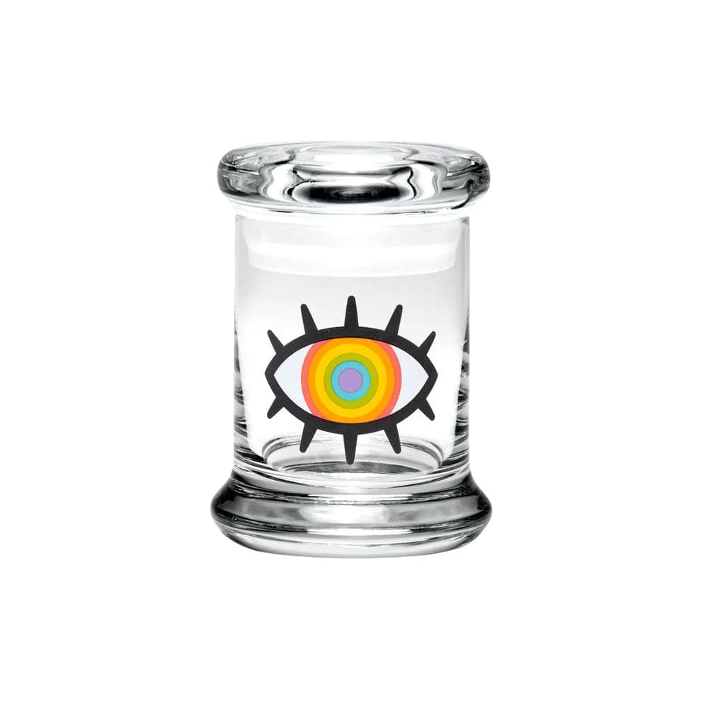Gift Guru Woke Rainbow Eye / Extra Small 420 Science Pop Top Jar JR1019XS