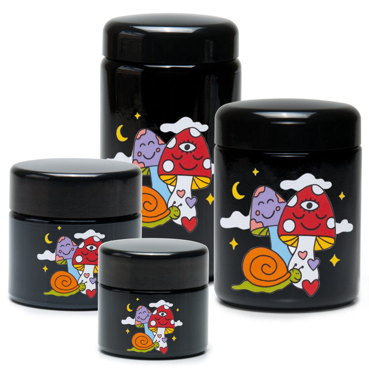 420 Science Storage Container 420 Science x Wokeface Woke Cosmic Mushroom UV Screw Top Jar