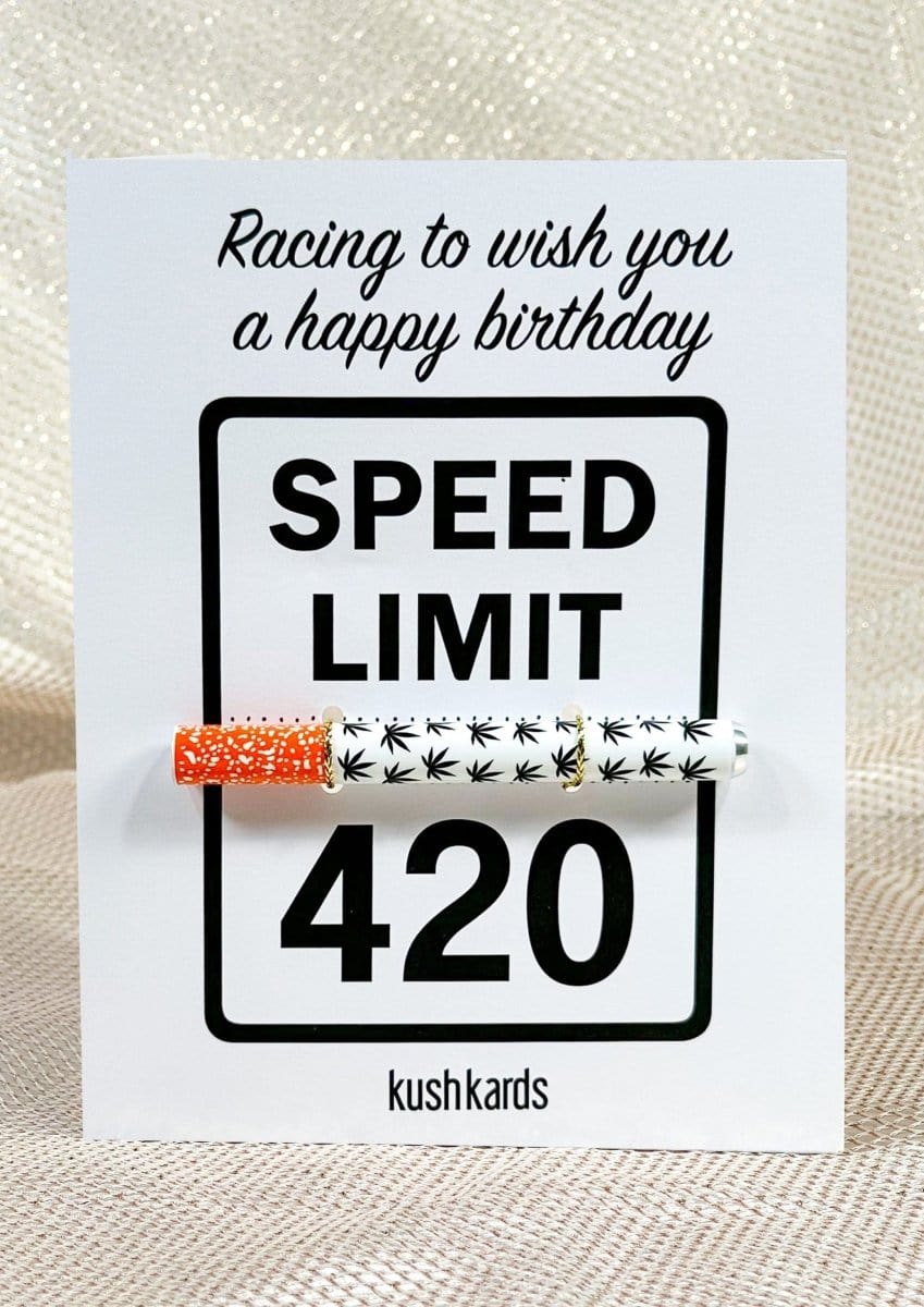KushKards Greeting Cards Kushkard 🏁 420 Birthday Cannabis Greeting Card