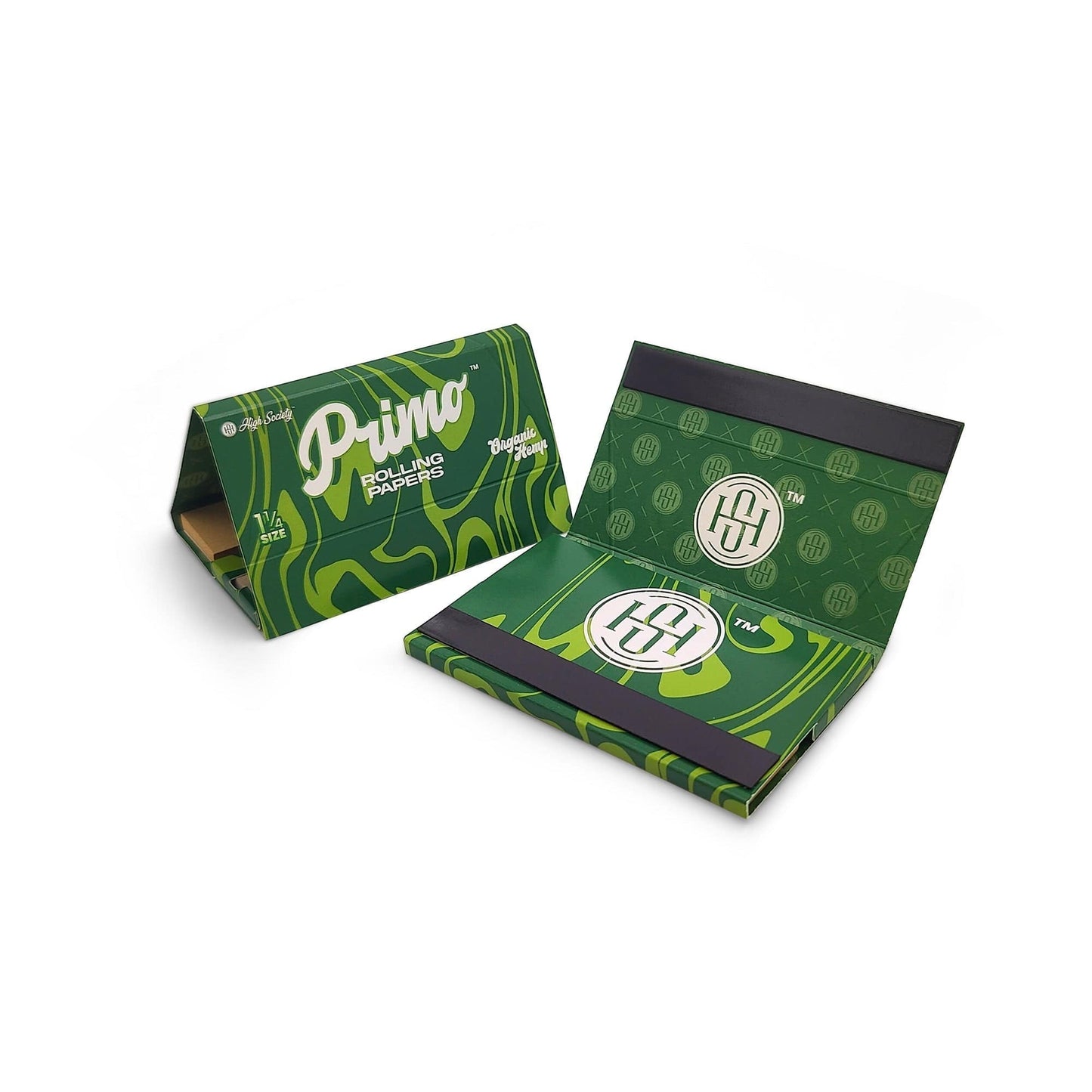 The Puff Brands High Society - Primo Organic Hemp Rolling Papers w/ Crutches - 1.25" - (1) Booklet