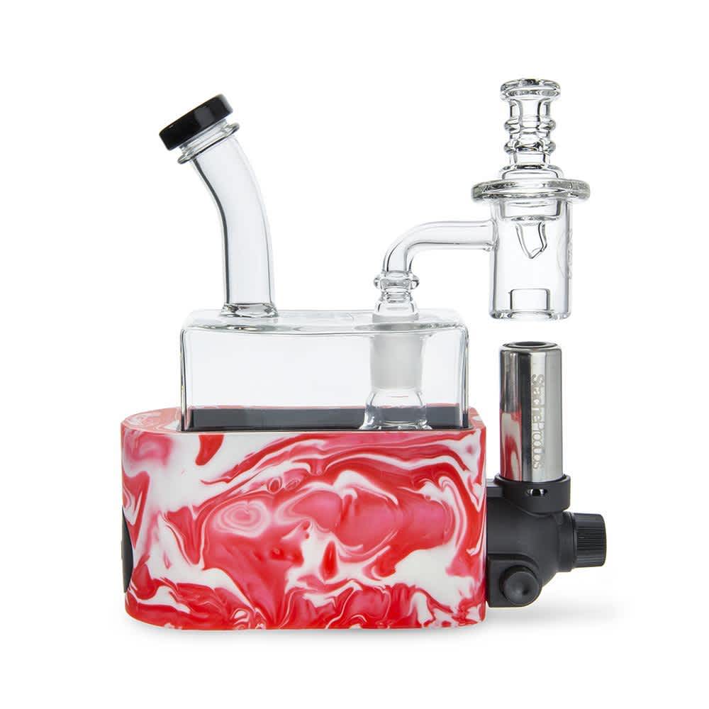 Stache Coils and Parts Pink Stache Rio Rig in One Dab Rig - Swirl