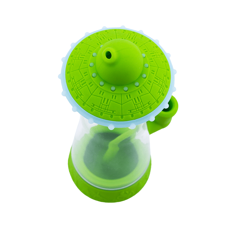 Cloud 8 Smoke Accessory Water Pipe Glow in The Dark Flying Saucer Silicone Mini Bong