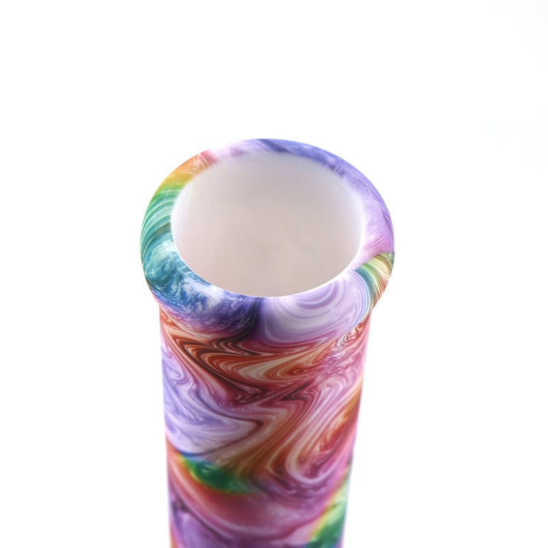 Cloud 8 Smoke Accessory Water Pipe 14'' Artistic Paint Silicone Beaker Bong