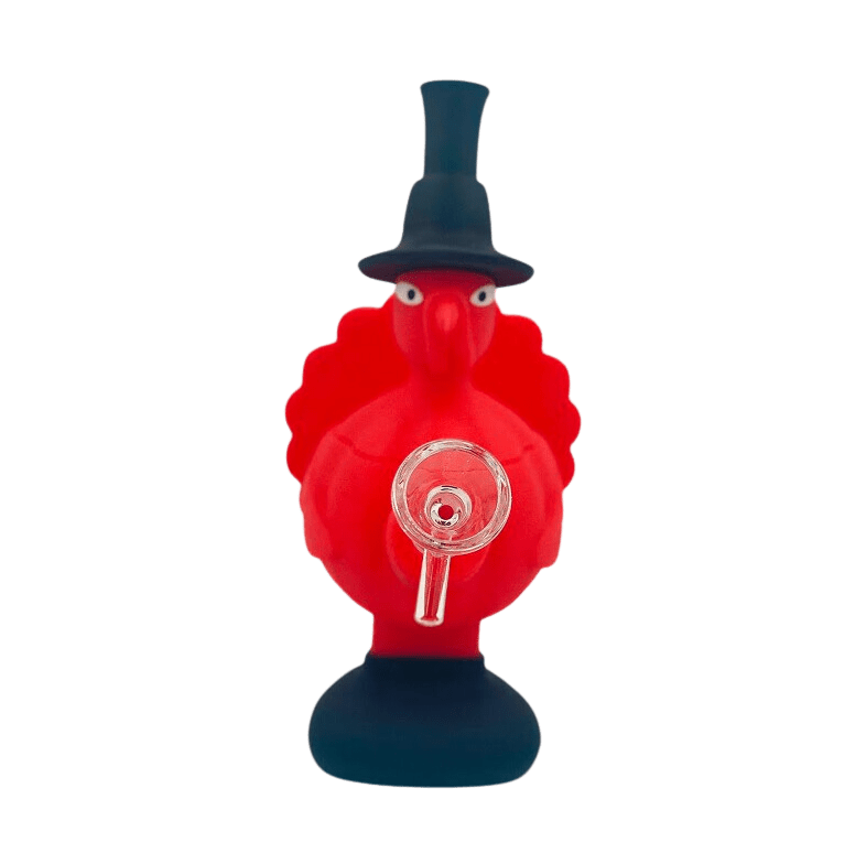 Cloud 8 Smoke Accessory Water Pipe Red 7'' Silicone Turkey Water Pipe Mini Bong