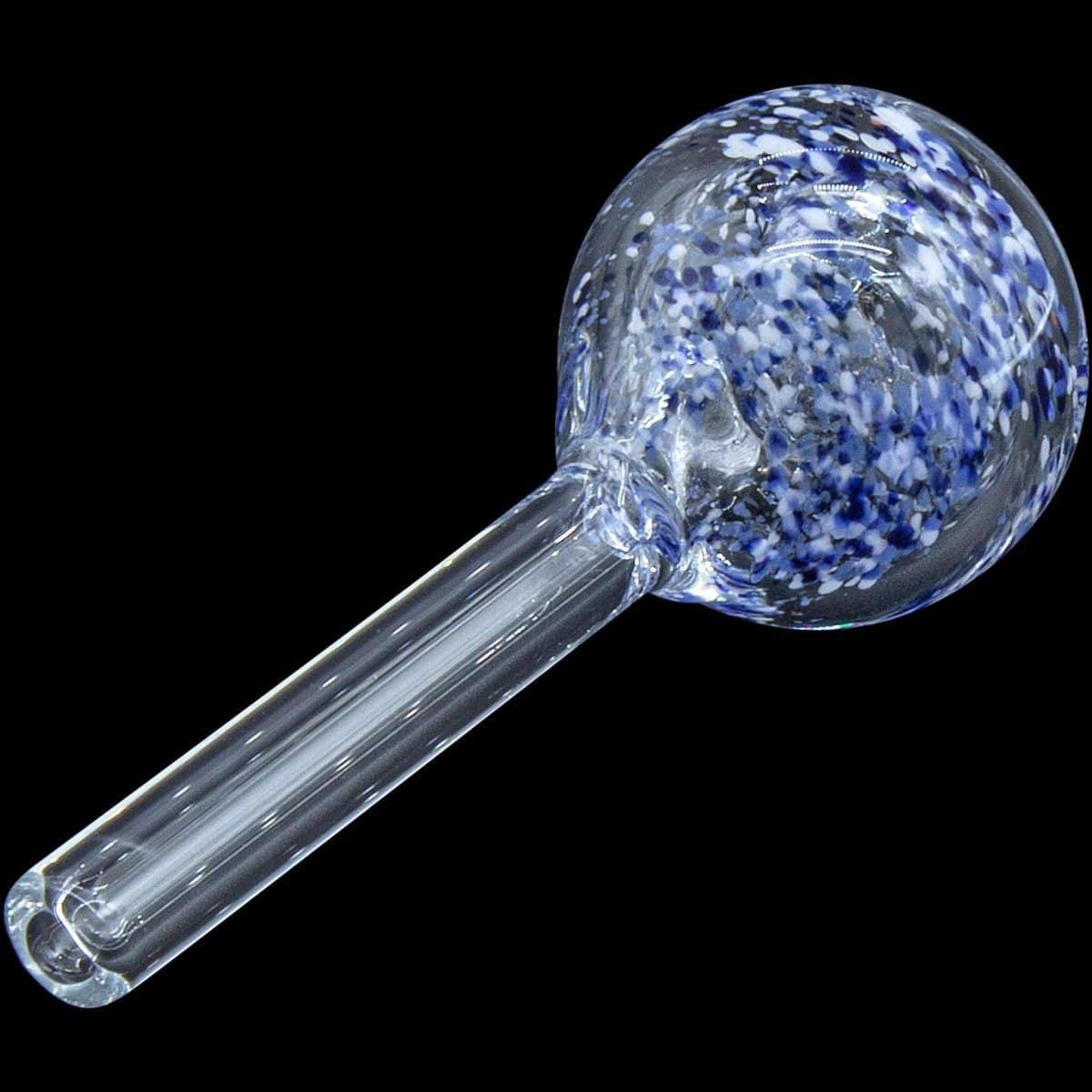 LA Pipes Smoking Accessory Frit Bubble Bowl 9mm Pull-Stem Slide (Various Colors)