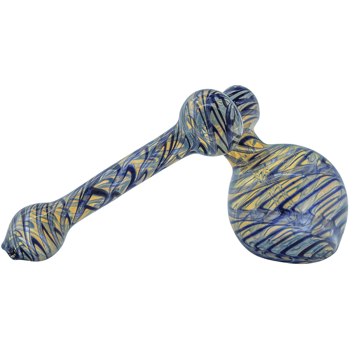 LA Pipes Bubbler "Colored Sidecar" Fumed Sidecar Bubbler Pipe (Various Colors)