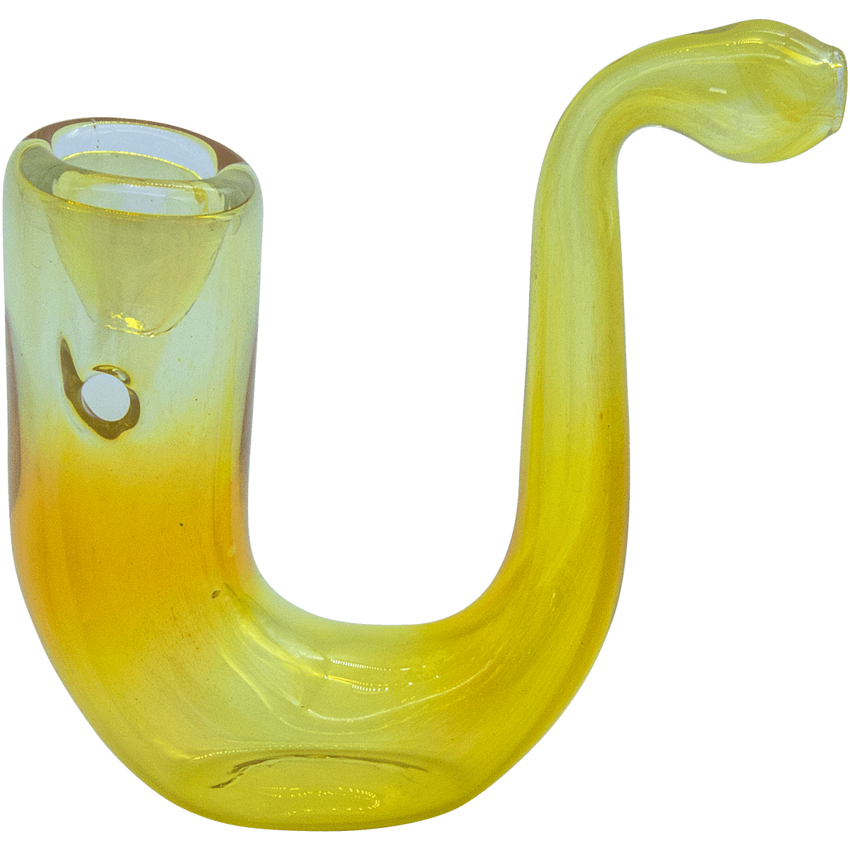 LA Pipes Hand Pipe "Calabash" Fumed Glass Sherlock