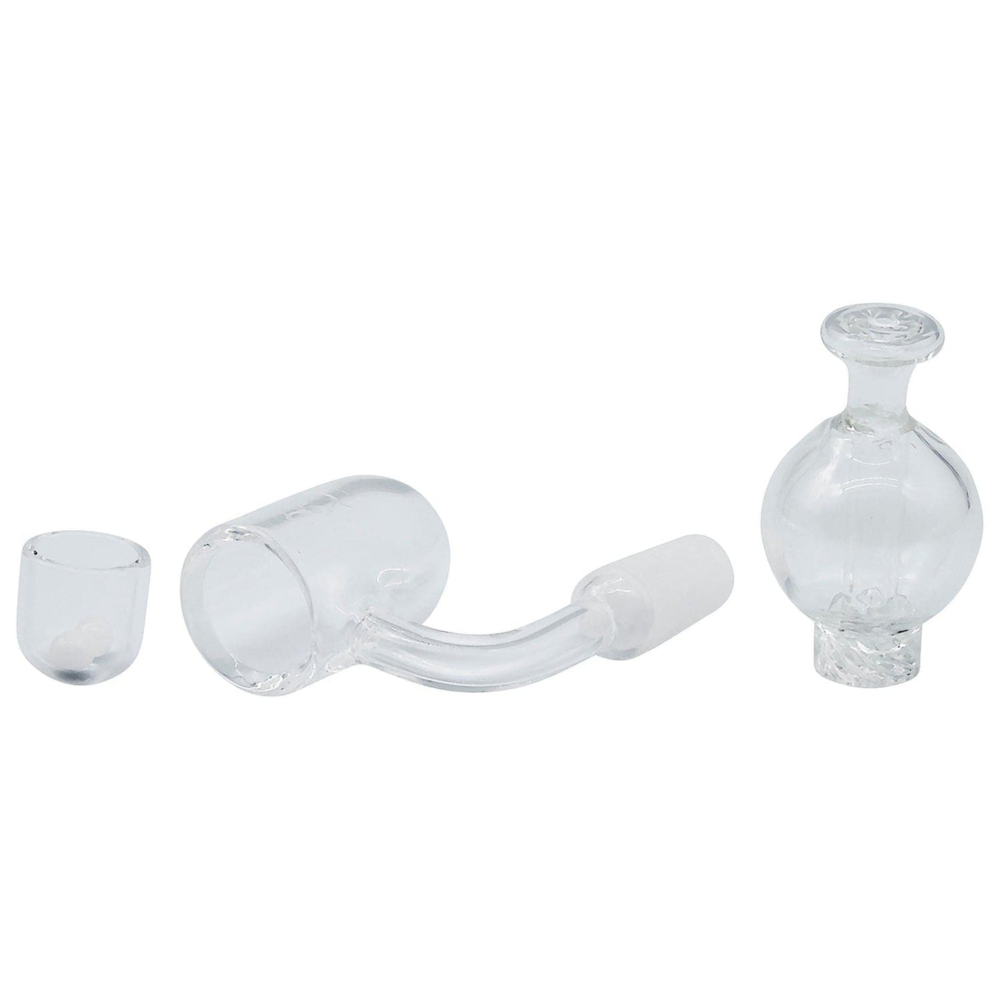 Glasshouse Smoking Accessory Glasshouse "Ice Set" Rounded Base 25m Concave Flattop Full Quartz Kit