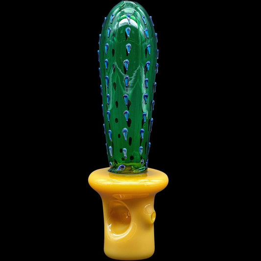 LA Pipes Hand Pipe "San Pedro" Cactus Glass Pipe