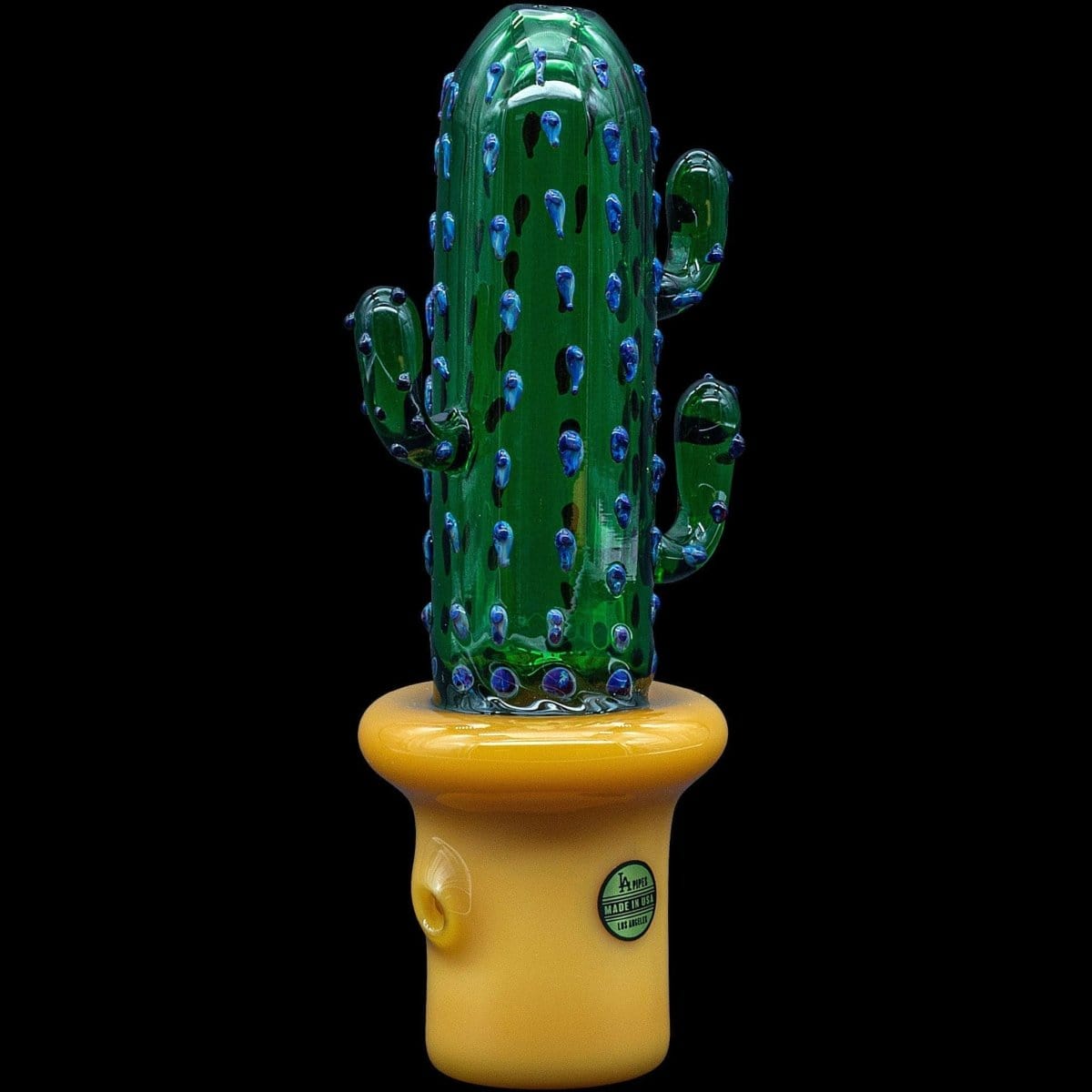 LA Pipes Hand Pipe "Glass Saguaro" Cactus Pipe