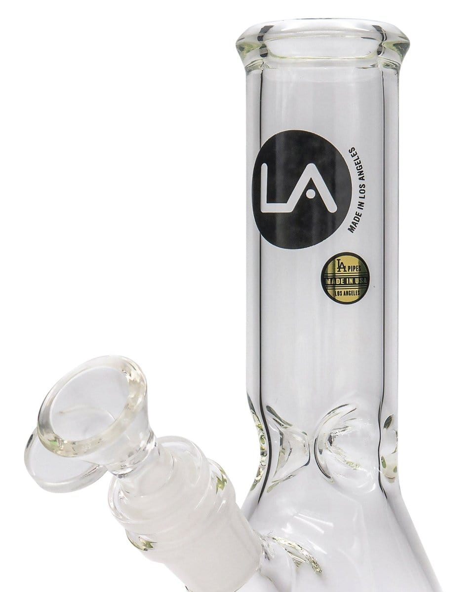 LA Pipes Bong 8" Thick Glass Beaker Waterpipe
