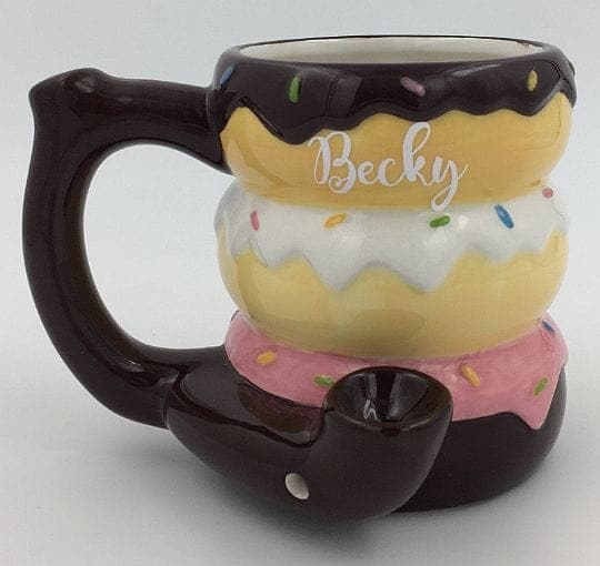 FashionCraft Cannabis Donut mug - pipe - novelty mug