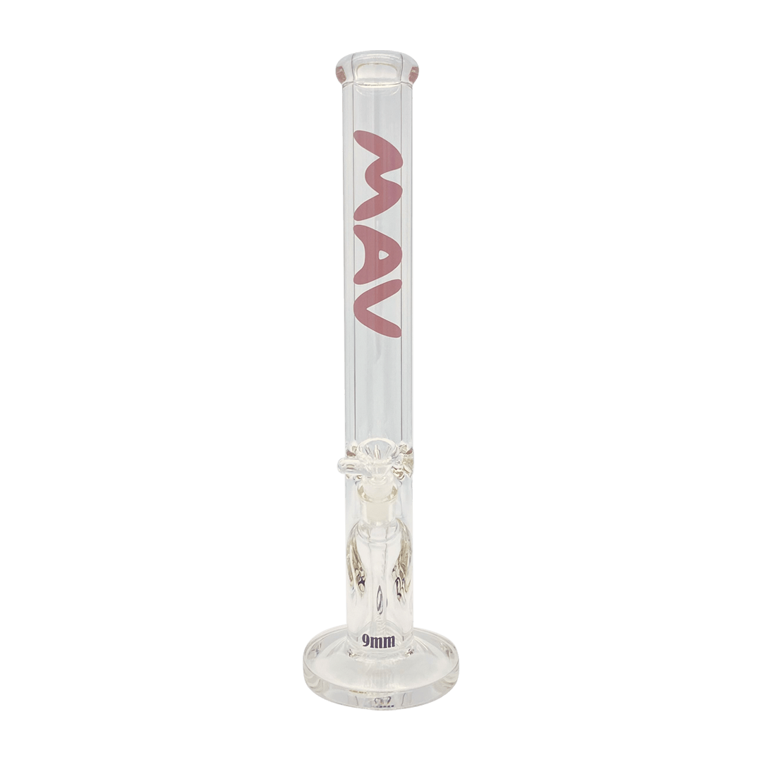 MAV Glass Bong Purple 18" x 9mm Straight Tube
