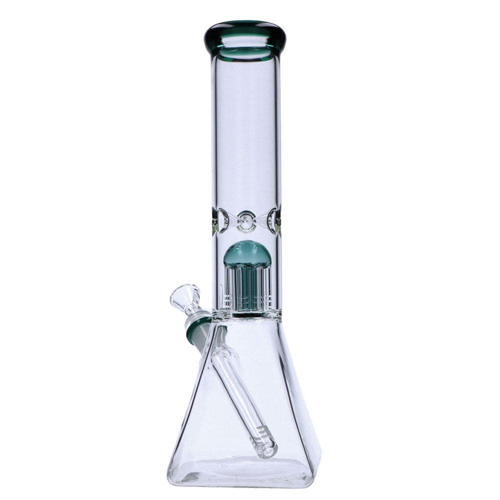 Daily High Club bong 12” Quad Base Beaker Water Pipe with Tree Percolator