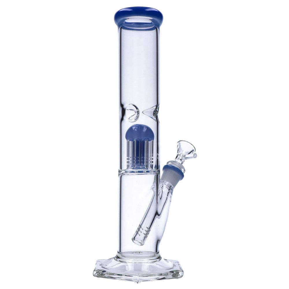 Daily High Club bong 12” Hexagon Base Beaker Water Pipe with Tree Percolator
