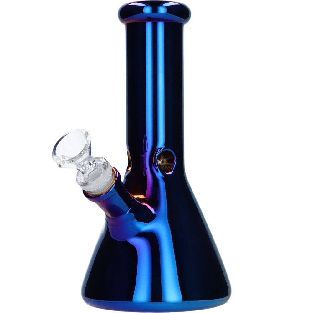 Famous Brandz bong Sapphire 8” Fumed Glass Beaker Water Pipe