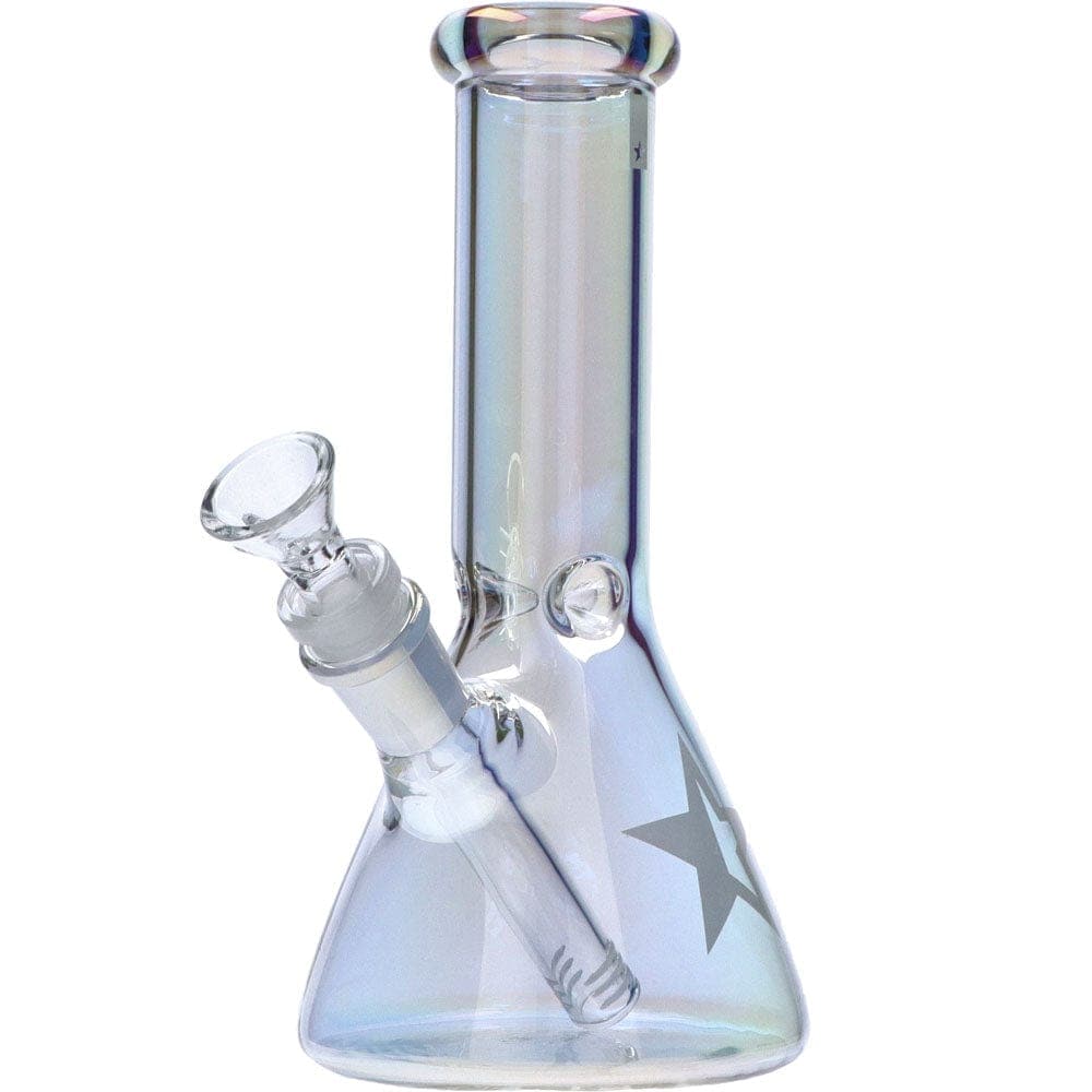 Famous Brandz bong Crystal 8” Fumed Glass Beaker Water Pipe