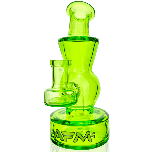 AFM Smoke Dab Rig Lime 6" Full Color Glass Mini Dab Rig