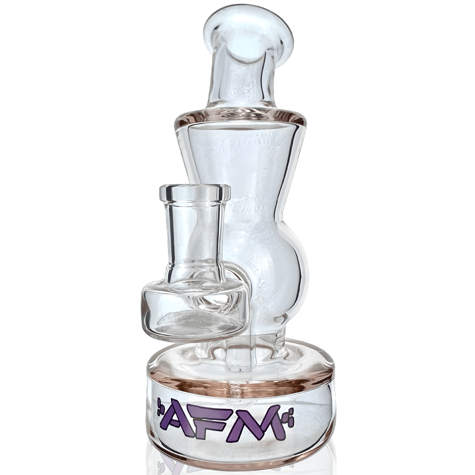 AFM Smoke Dab Rig Purple 6" Full Color Glass Mini Dab Rig