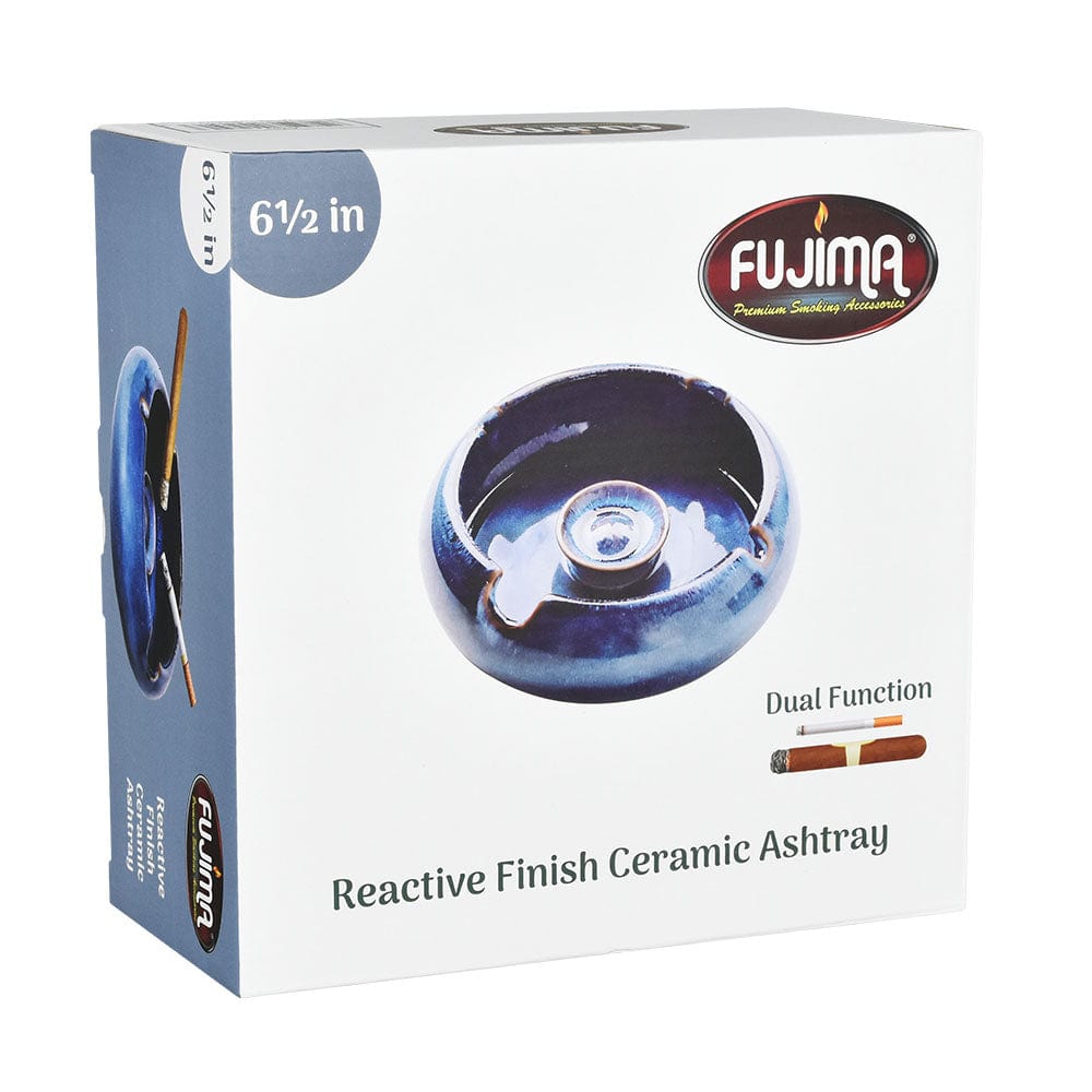 Fujima Ashtray Reactive Finish Ceramic Ashtray