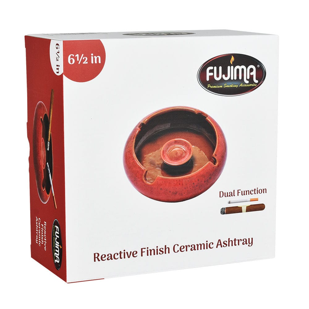 Fujima Ashtray Reactive Finish Ceramic Ashtray