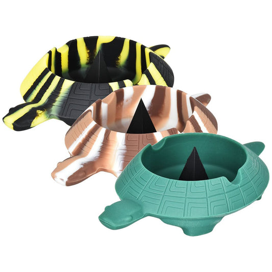 Gift Guru Turtle Shell Silicone Ashtray - 6"/Colors Vary