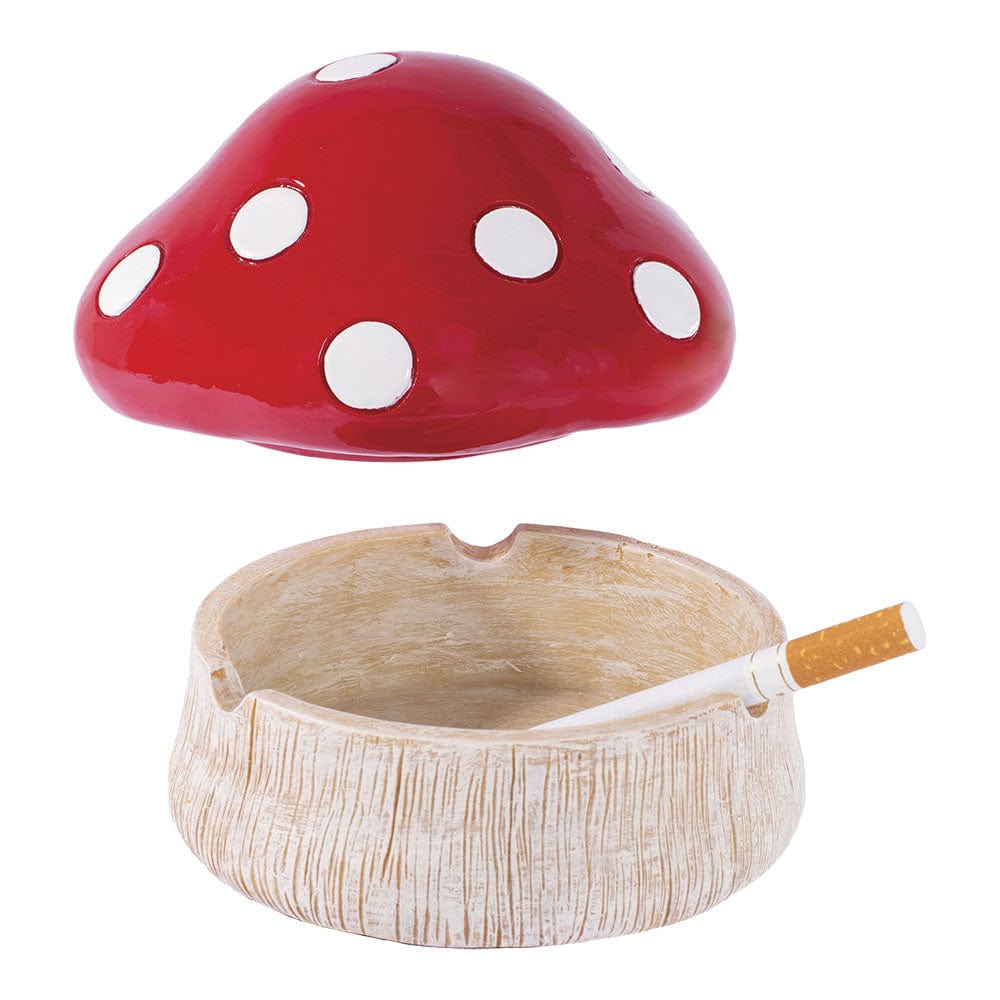 Fujima Ashtray Red Mushroom Covered Ashtray