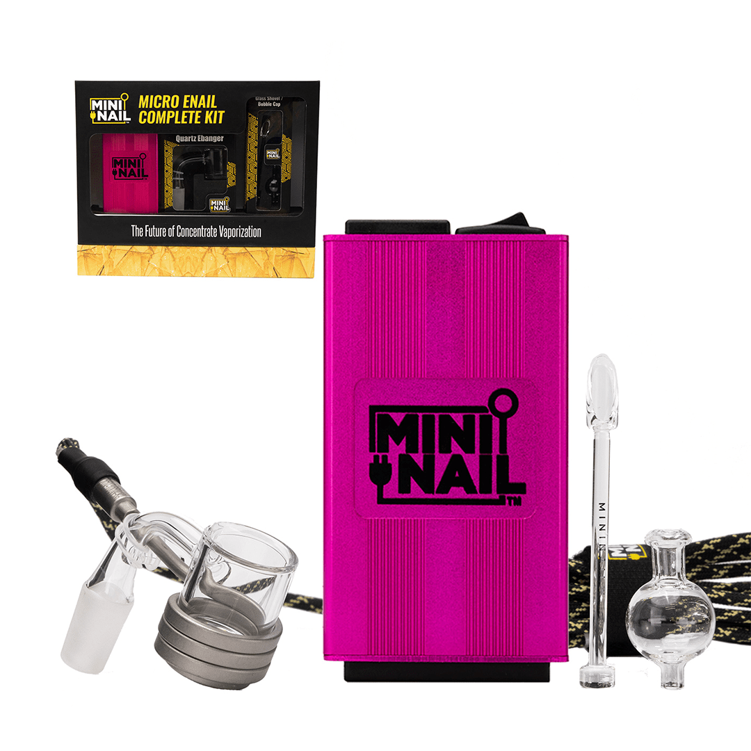 Mini Nail LLC E-Nail Pink MiniNail Quartz Banger Enail Kit