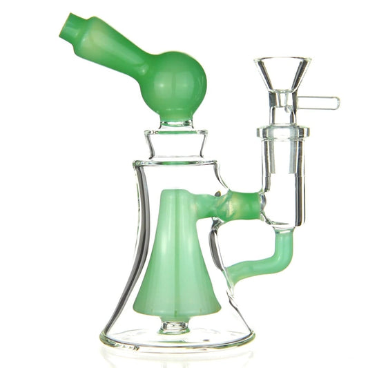 Benext Generation Glass Jade Accented Scope Prism Bong