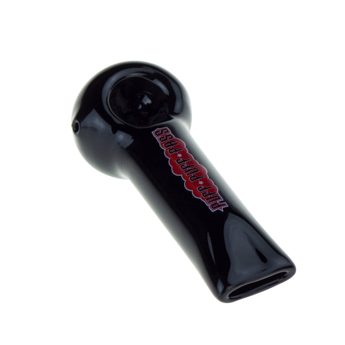 Puff Puff Pass Hand Pipe Black 4" Spoon Pipe