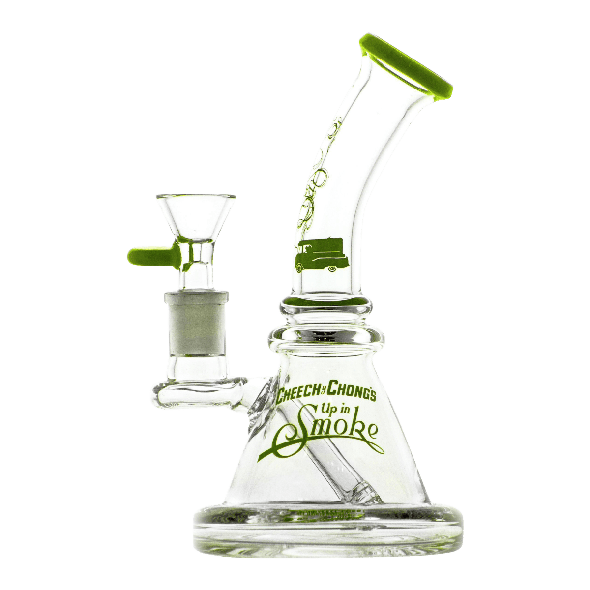Cheech and Chong Up In Smoke Bong Apple Green Strawberry 7" Water Pipe