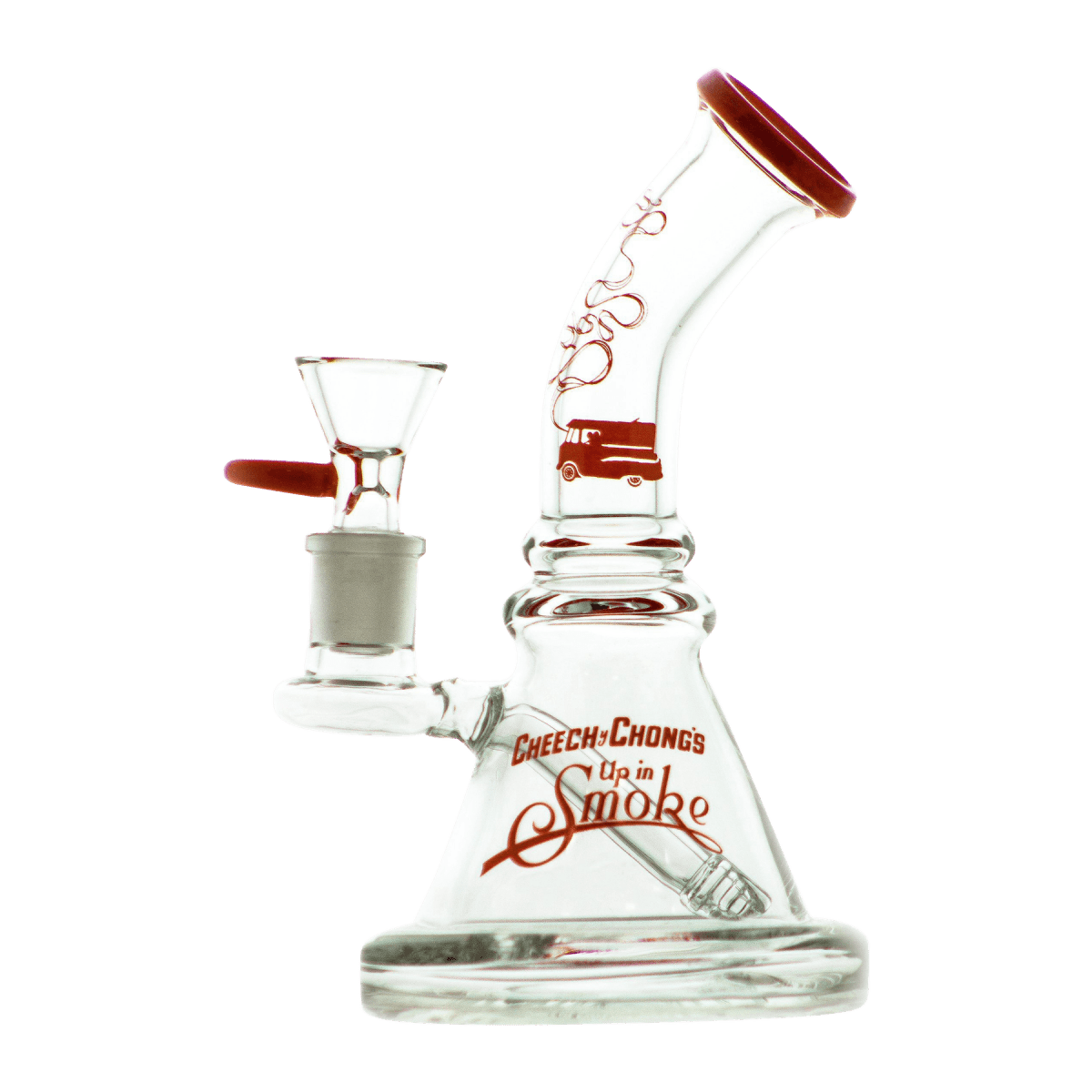 Cheech and Chong Up In Smoke Bong Red Strawberry 7" Water Pipe