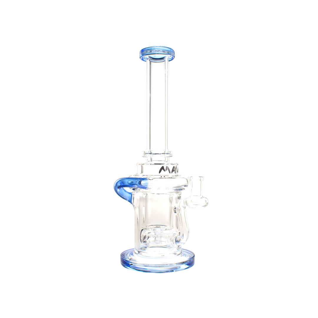 MAV Glass Dab Rig Blue Lunada Bay Single Uptake Incycler