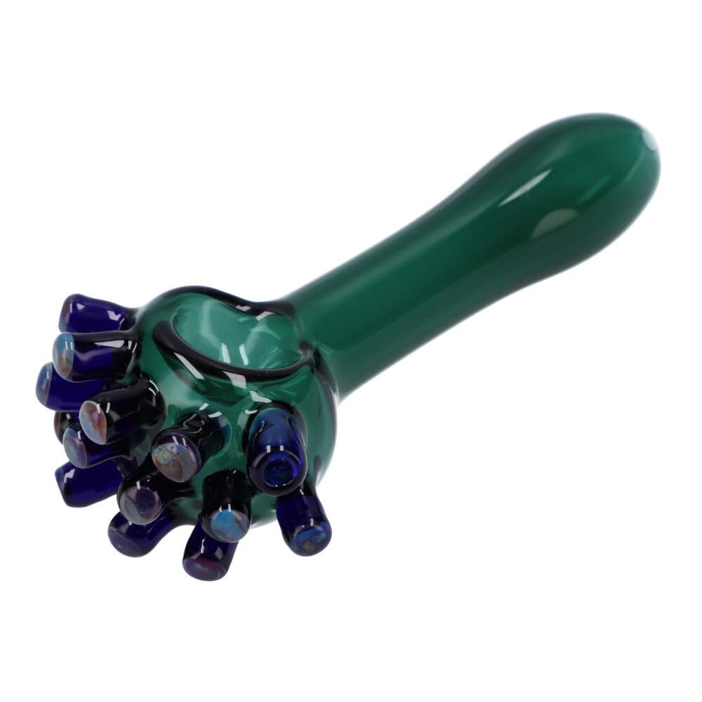 Daily High Club Hand Pipe Teal Octopus Spoon Pipe
