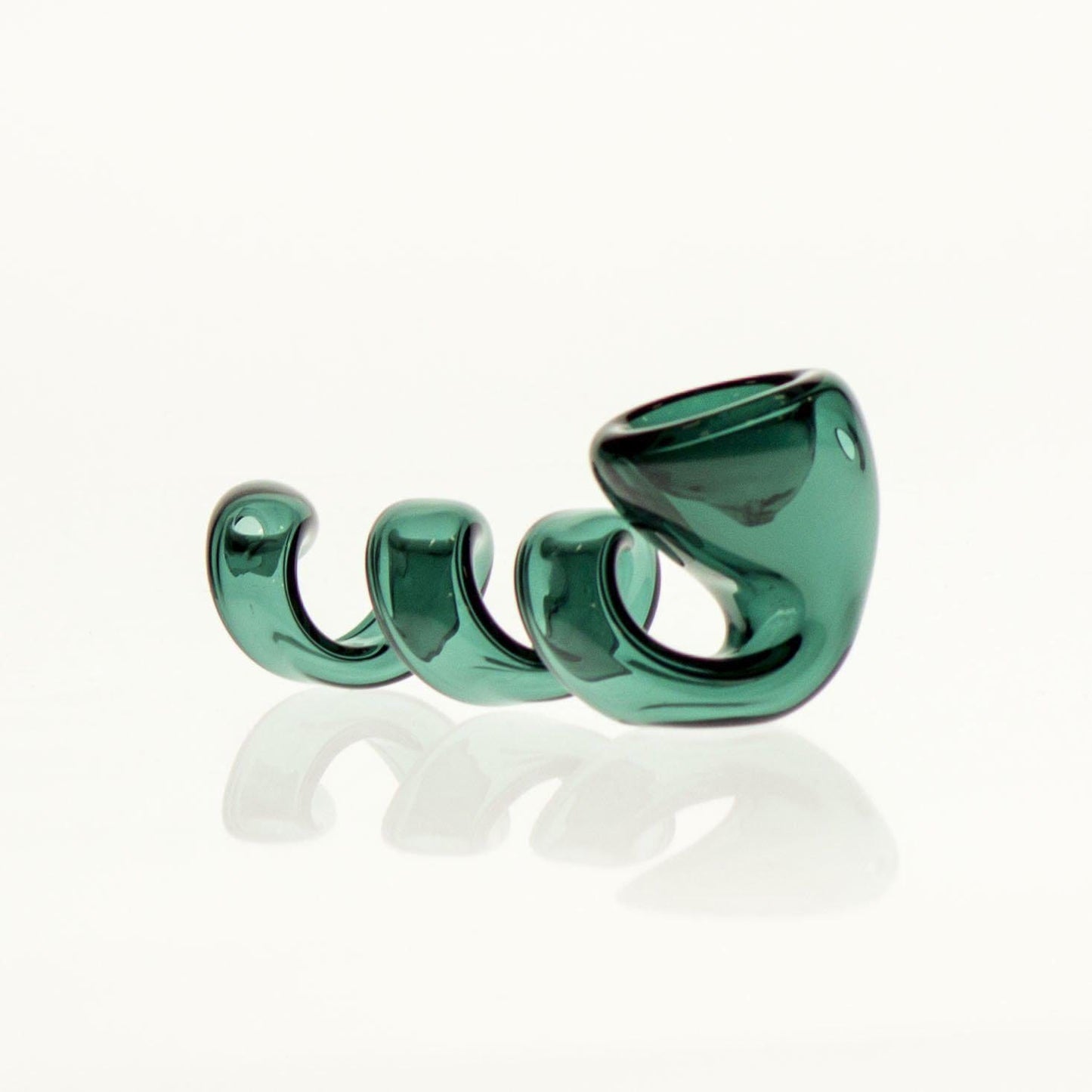 Daily High Club Hand Pipe Teal Twisted Pipe
