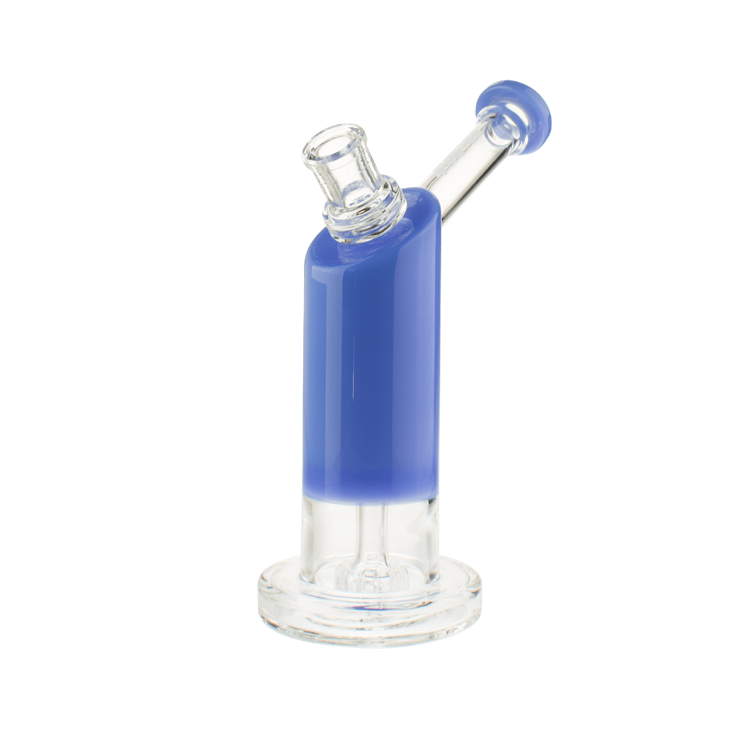 MAV Glass Bong Lavender Bent Neck Showerhead Bubbler