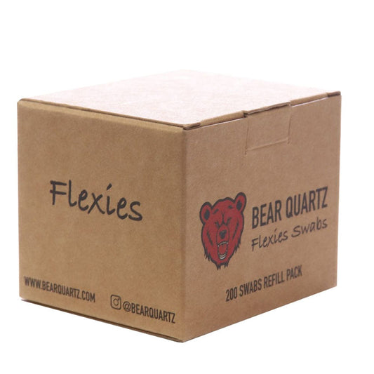 Bear Quartz Replacement Part Bear Quartz Swabs Kit Refill | 200pk | Flexies | 6pc Set
