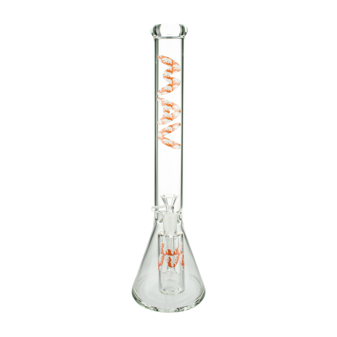 MAV Glass Bong 18" Cali Bear Specialty Slab Beaker Bong + Ash Catcher Combo