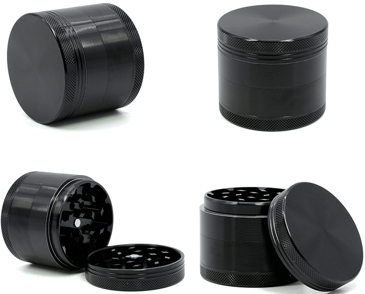 Cloud 8 Smoke Accessory Grinder Black / 2 Inches 4-Piece Aluminum Grinder
