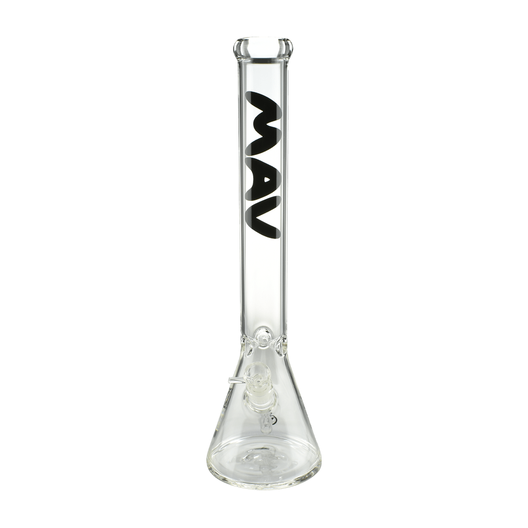 MAV Glass Bong Black 18" Classic Beaker Bong