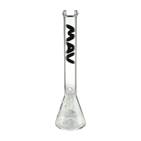 MAV Glass Bong Black 18" Classic Beaker Bong