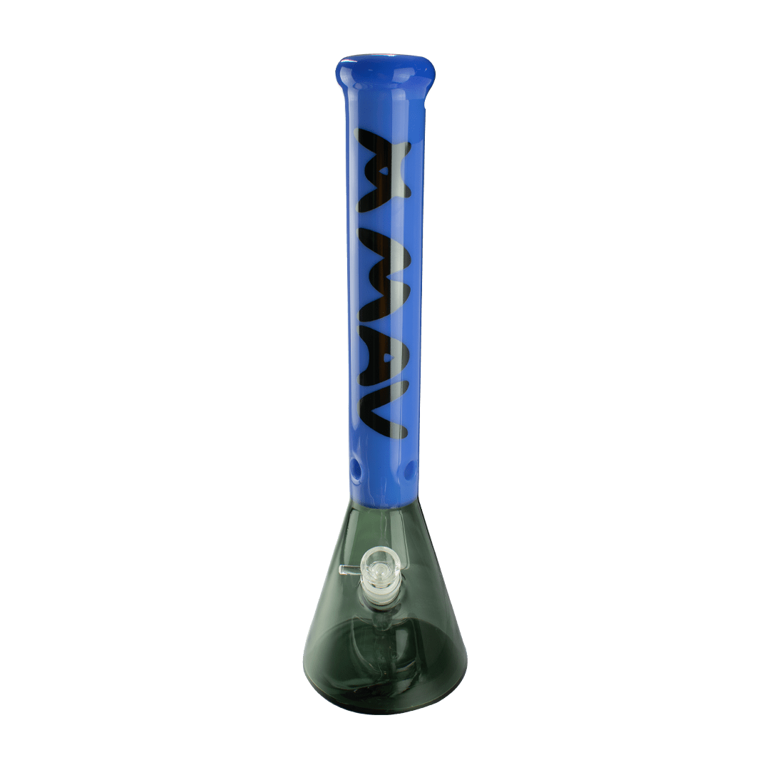 MAV Glass Bong Lavender 18" Color Float Sleeve Beaker Bong
