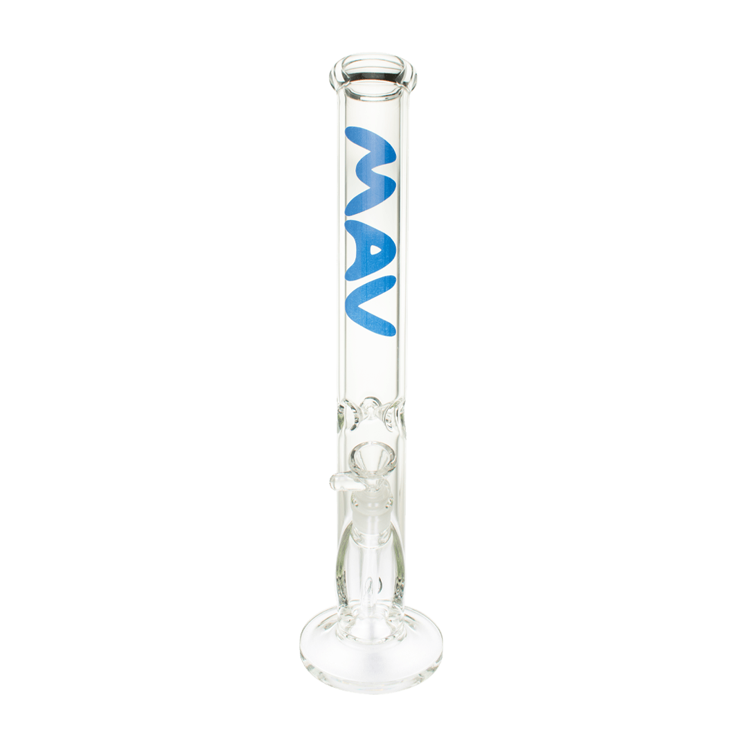 MAV Glass Bong LA Blue (Dark) 18" Classic Straight Tube Bong