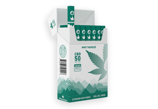 MOUNTAIN Smokes 20-Pack Mint Squeeze 50mg CBD Hemp Smokes